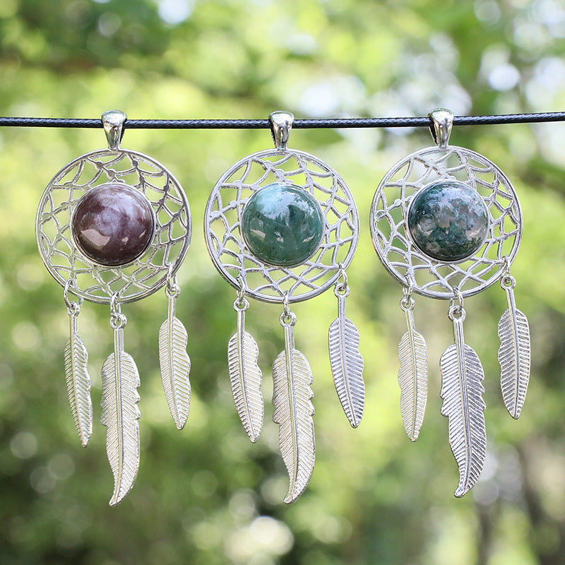 Crystal Dream Catcher Pendant