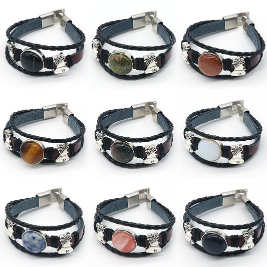 Crystal Leather Bracelet