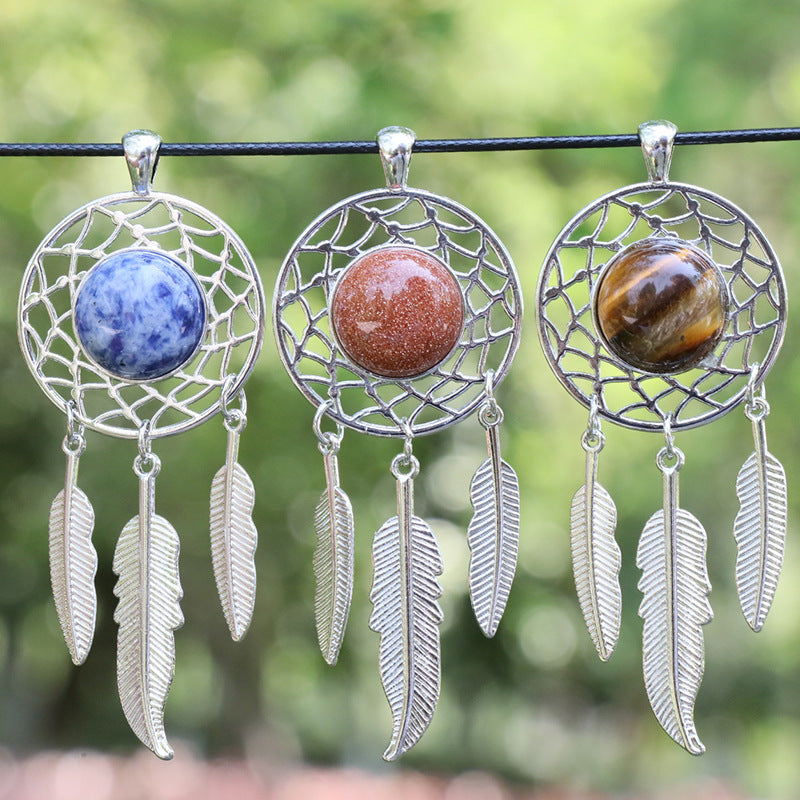 Crystal Dream Catcher Pendant