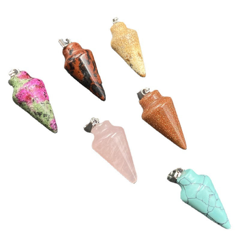 Crystal Conical Pendant