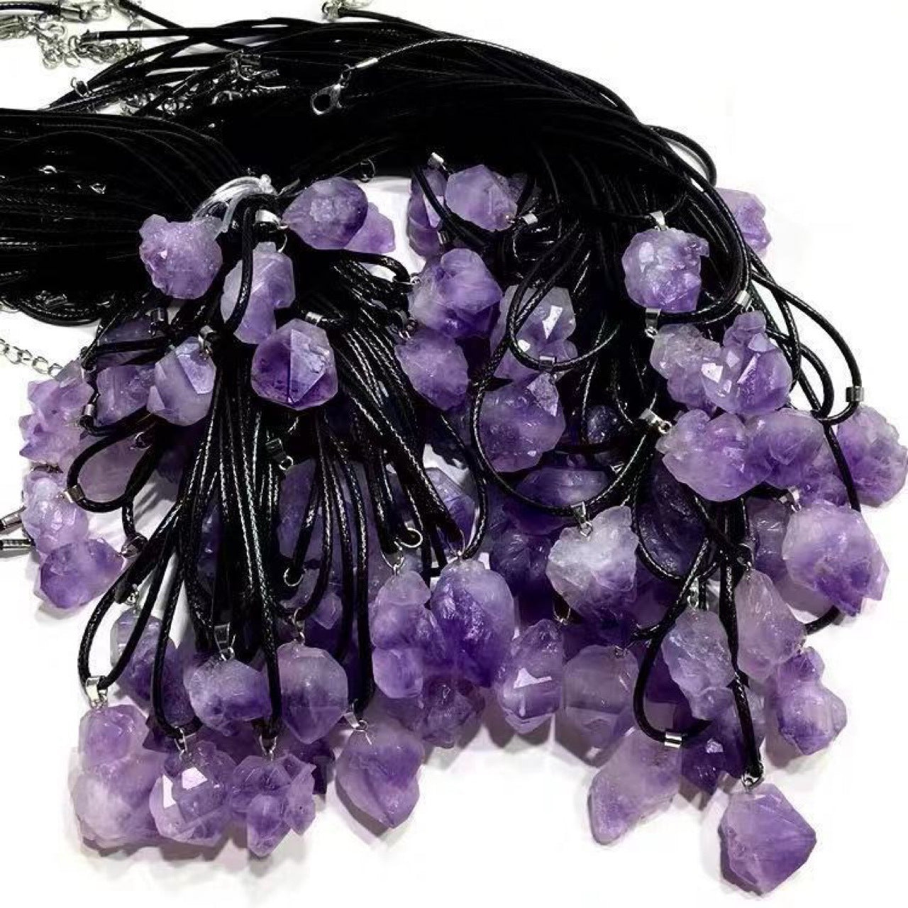 Amethyst Teeth Necklace