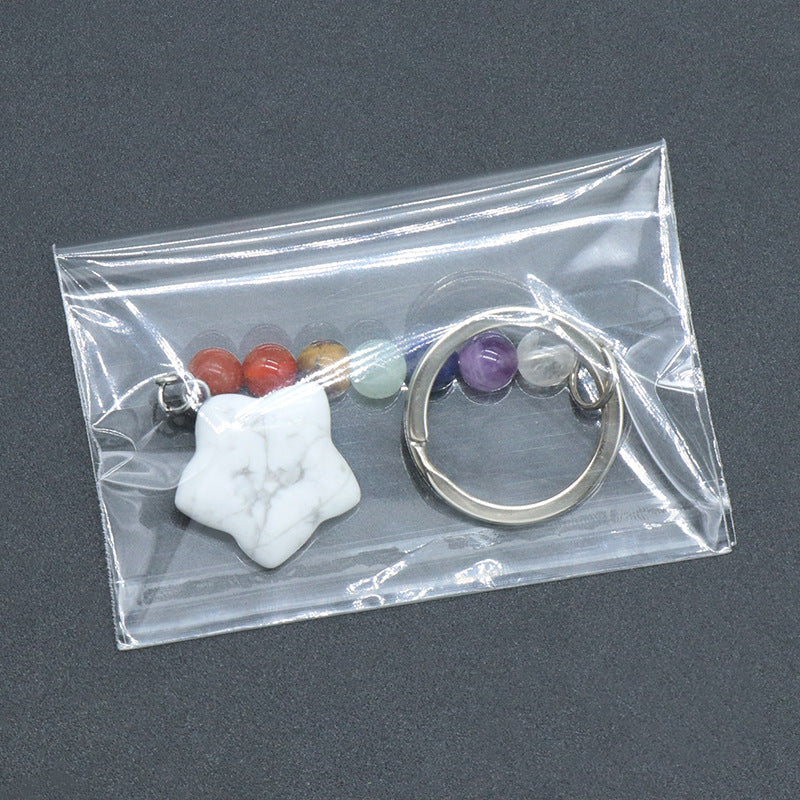 Crystal Star Chakra Key Chain