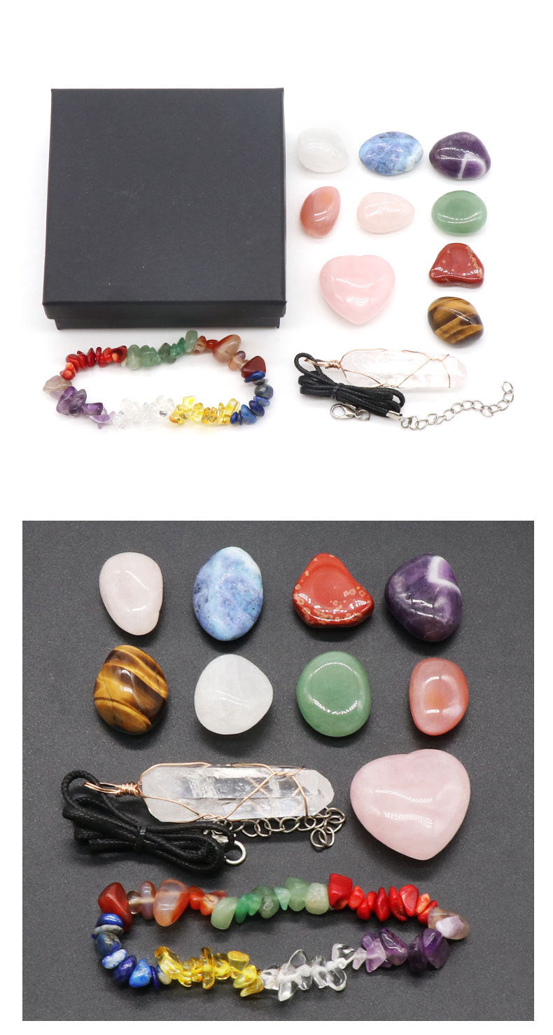 Chakra Tumble& Bracelet Gift Box