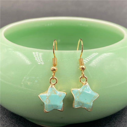 Gold Plated Star Earrings