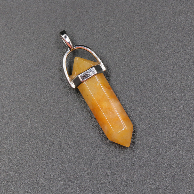 Crystal Double Point Pendant