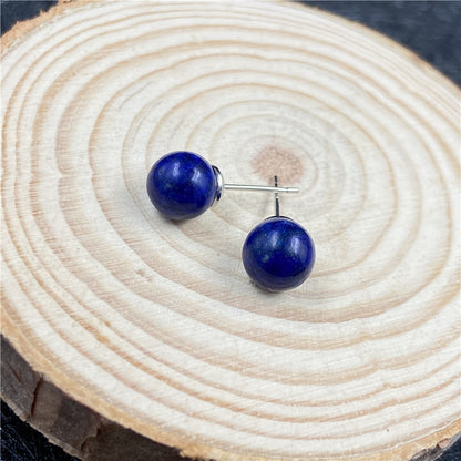 Natural Crystal Mini Ball Earring Studs