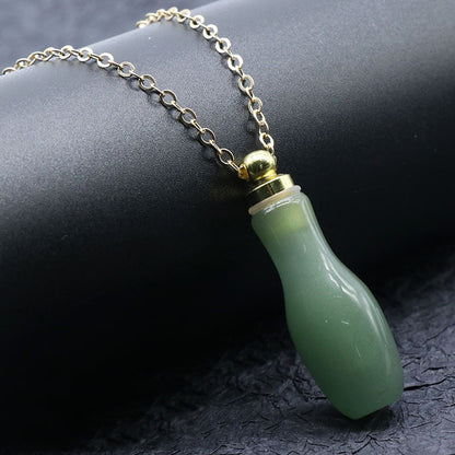 Crytsal Perfume Bottle Necklace