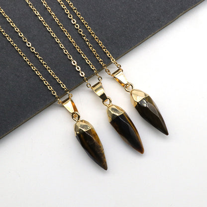 Bullet Shaped Crystal Pendant