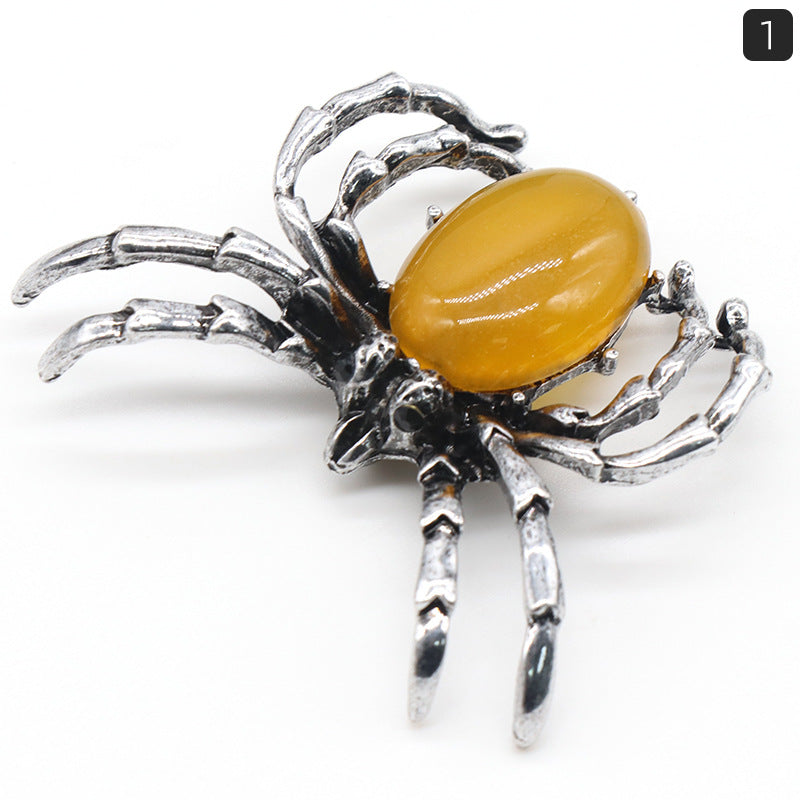 Crystal Spider Brooch & Pendant