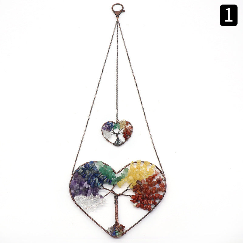 Heart Tree of Life Dream Catcher Hanging Ornament