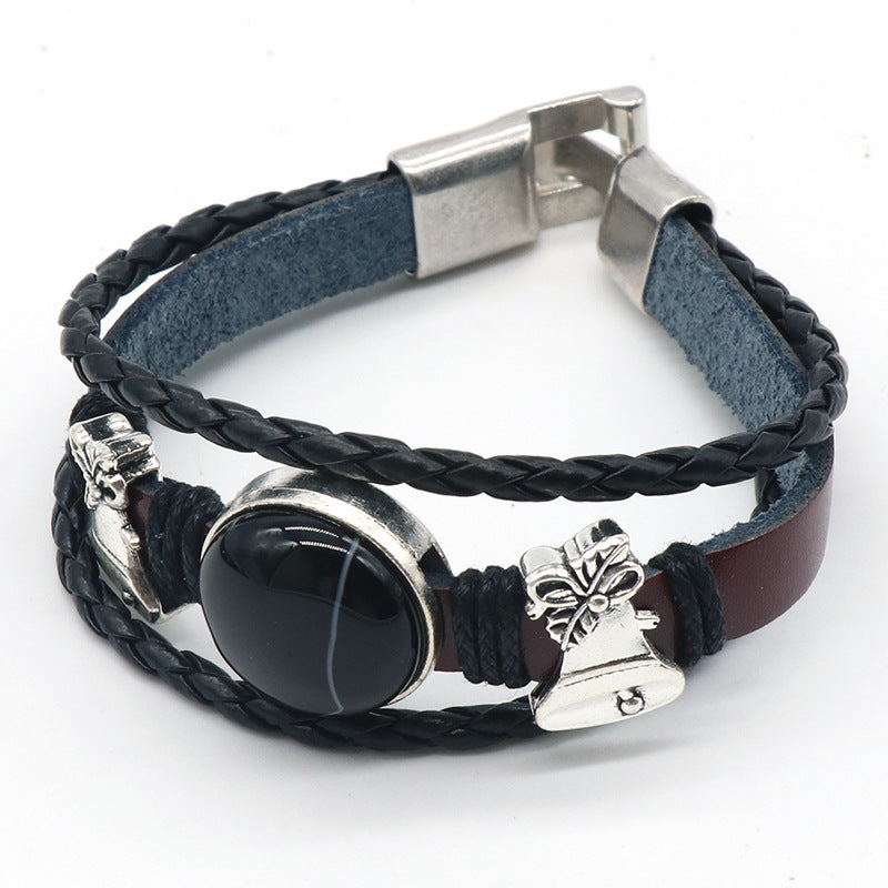 Crystal Leather Bracelet