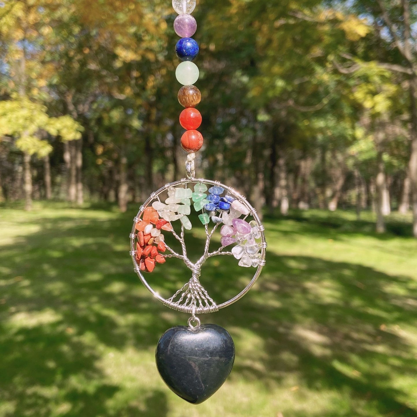 Chakra Bead&Life Tree&Heart Hanging