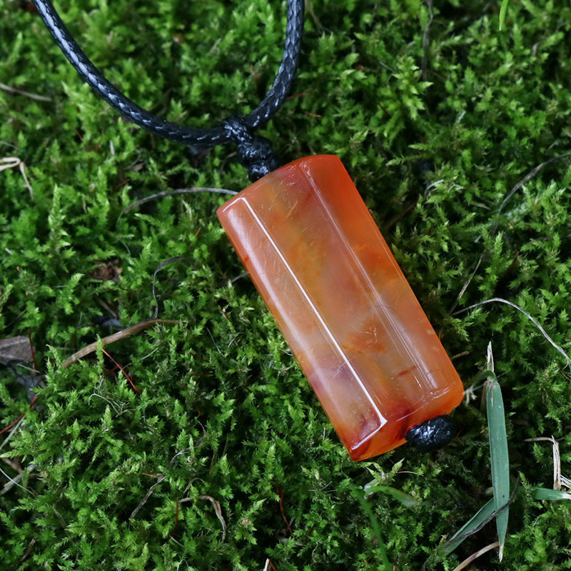 Carved Crystal Necklace