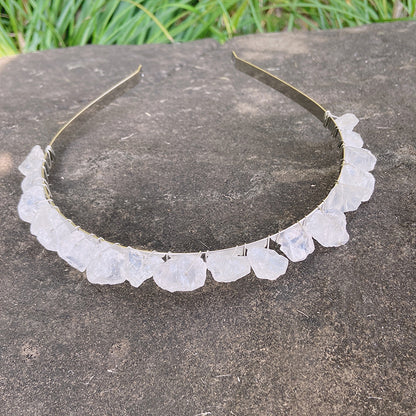 Crystal Raw Teeth Crown Headband