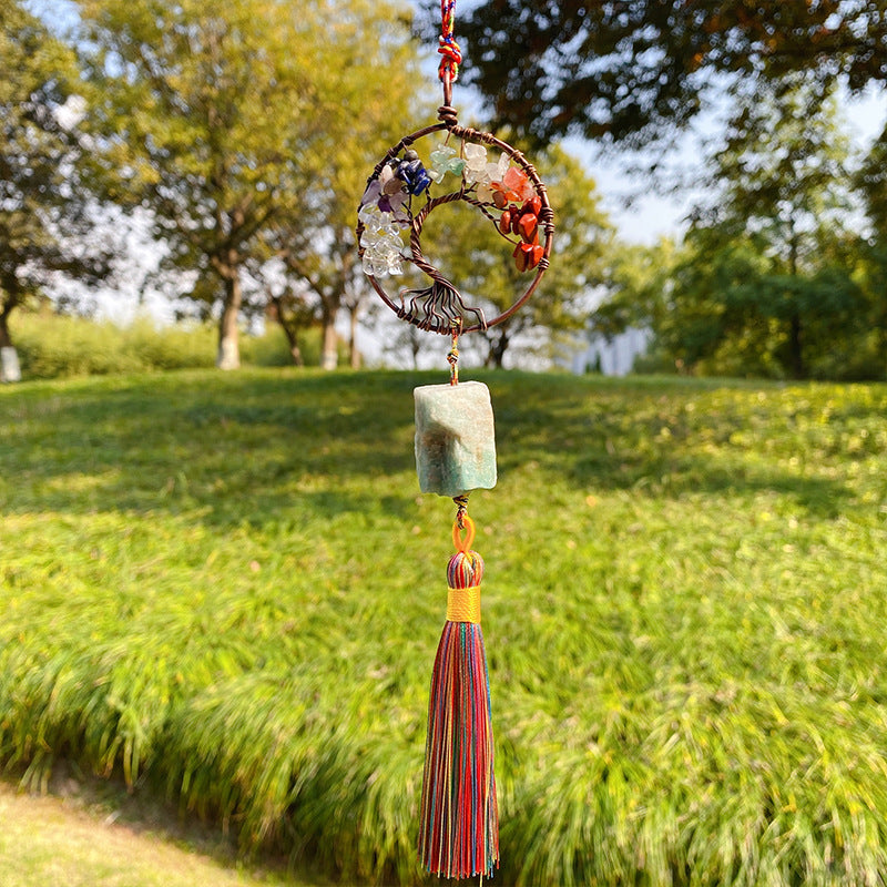 Crystal Chip Life Tree Raw Stone Car Hanging