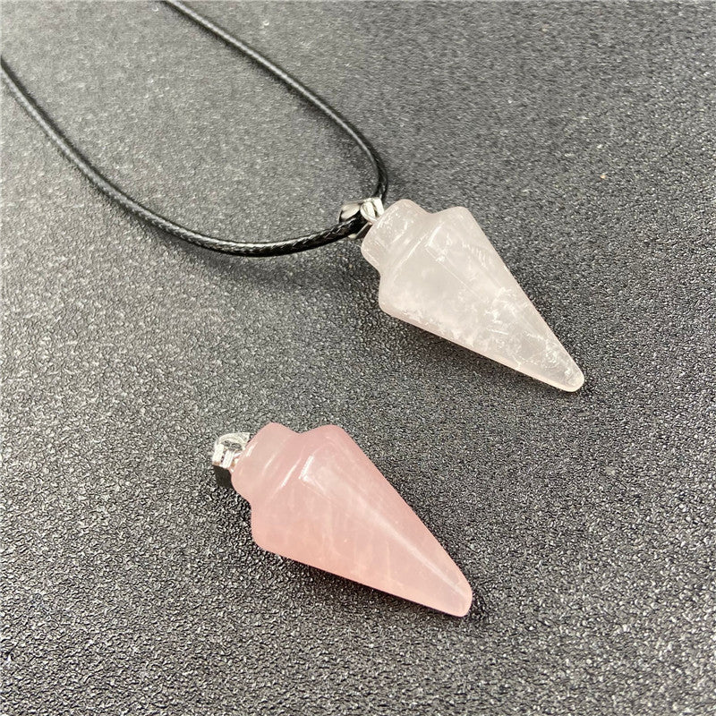 Crystal Conical Pendant