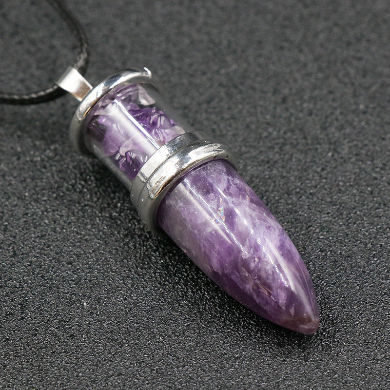 Crystal Bullet Necklace