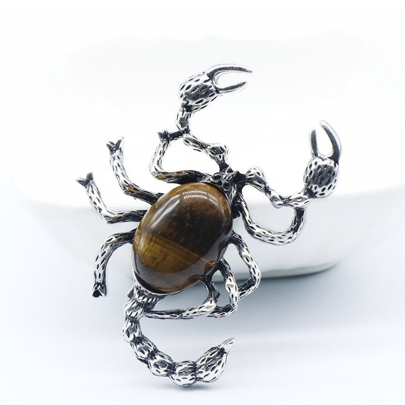 Crystal Scorpion Brooch & Pendant