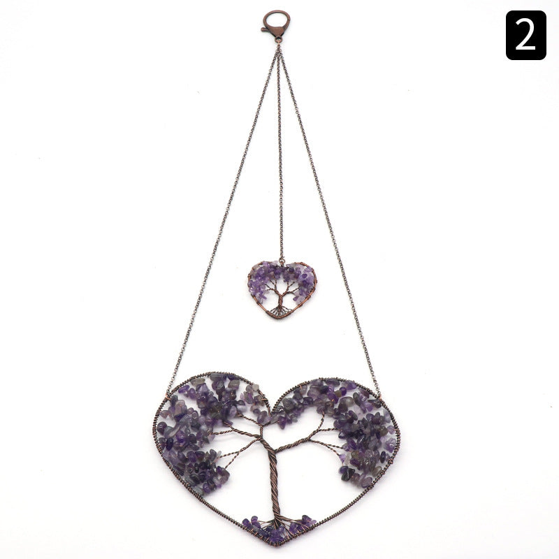 Heart Tree of Life Dream Catcher Hanging Ornament