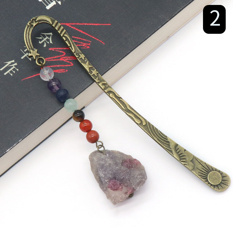 Natural Seven Chakra Raw Crystal Gemstone Bookmark