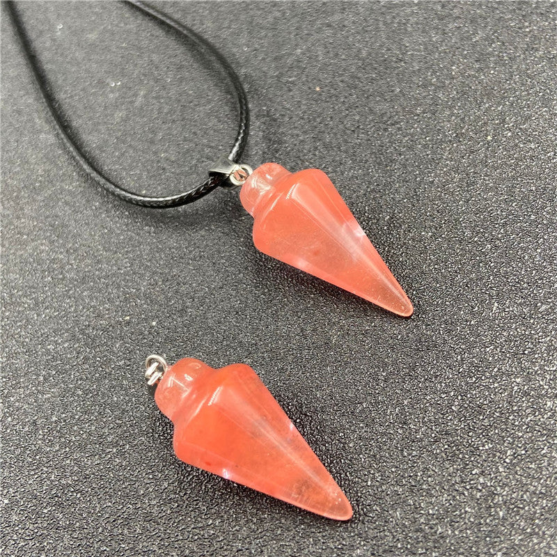 Crystal Conical Pendant