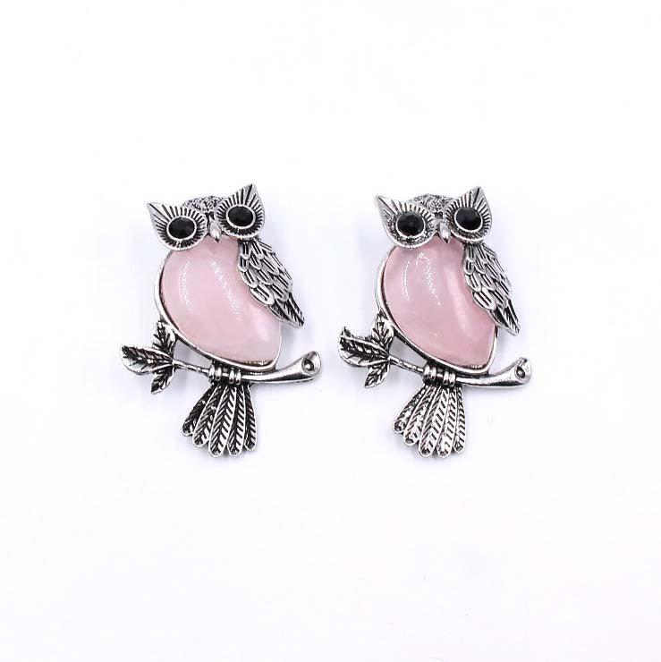 Crystal Owl Brooch & Necklace