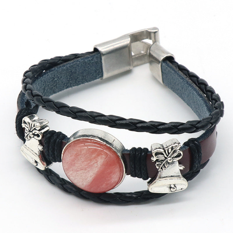 Crystal Leather Bracelet