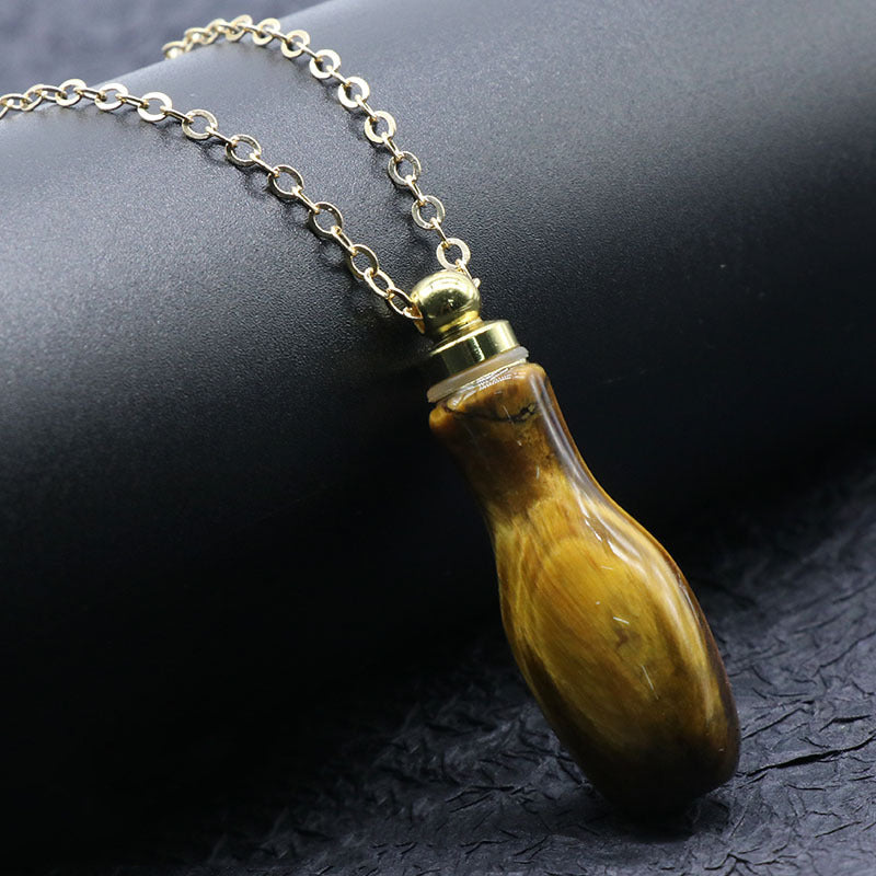 Crytsal Perfume Bottle Necklace