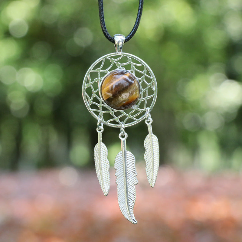 Crystal Dream Catcher Pendant