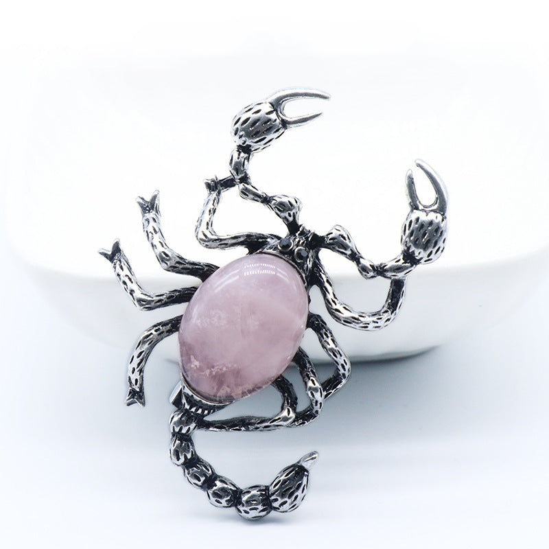 Crystal Scorpion Brooch & Pendant