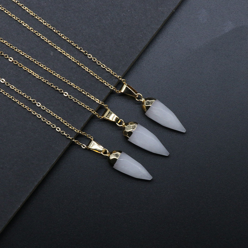 Bullet Shaped Crystal Pendant