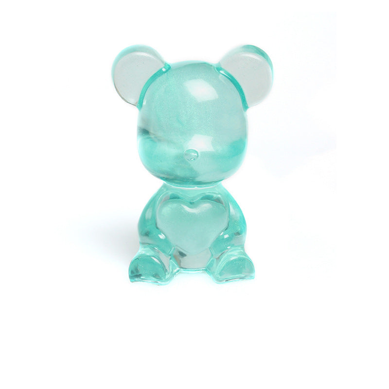 Resin Heart Bear