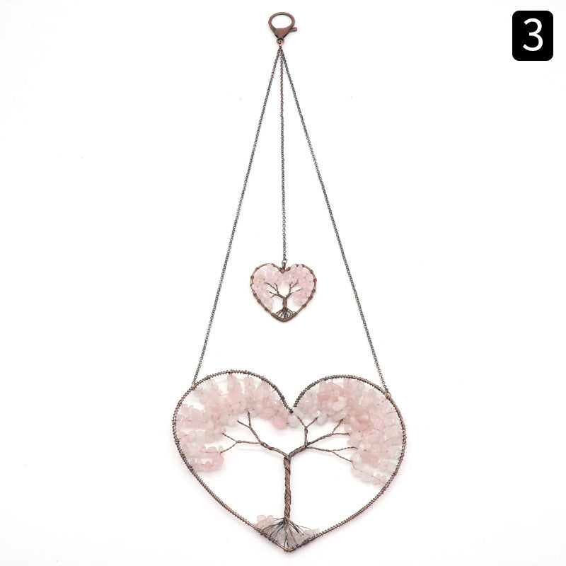 Heart Tree of Life Dream Catcher Hanging Ornament