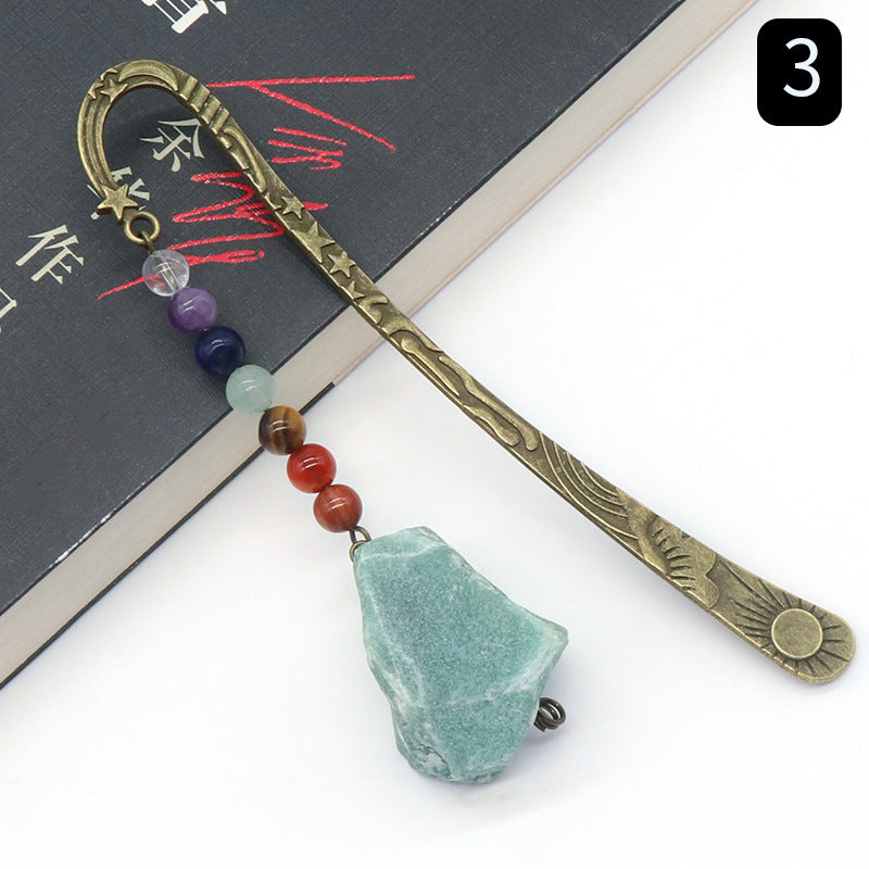 Natural Seven Chakra Raw Crystal Gemstone Bookmark