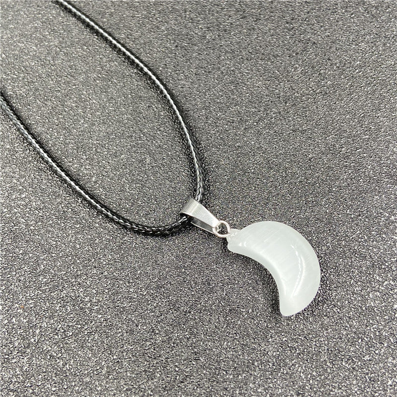 Cat Eye Moon Necklace