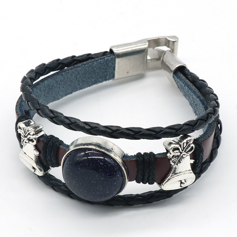 Crystal Leather Bracelet