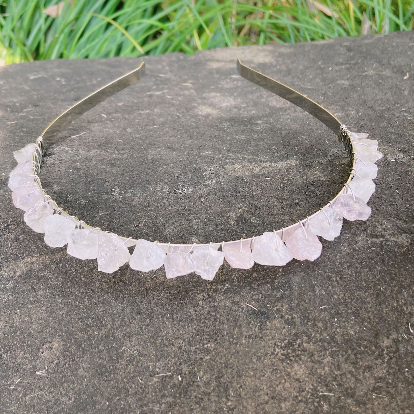 Crystal Raw Teeth Crown Headband