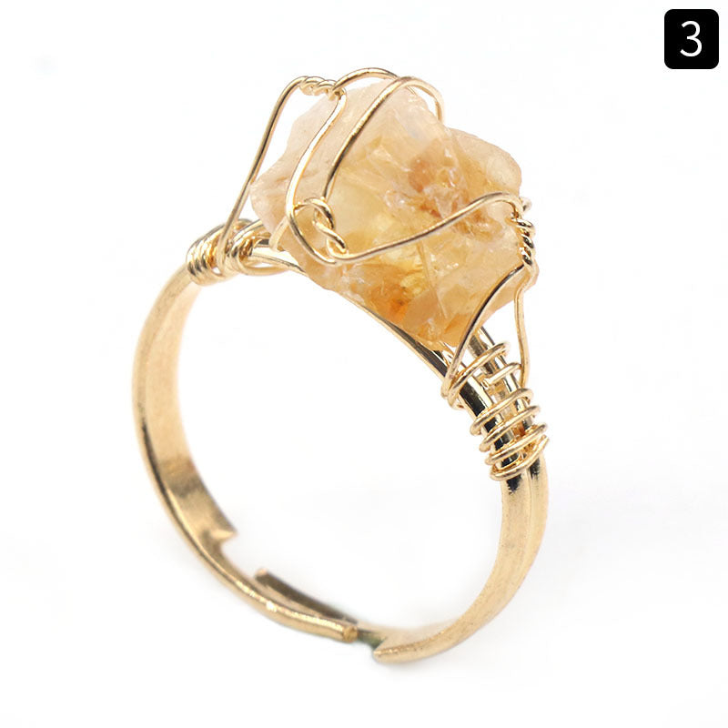 Crystal Raw Ring