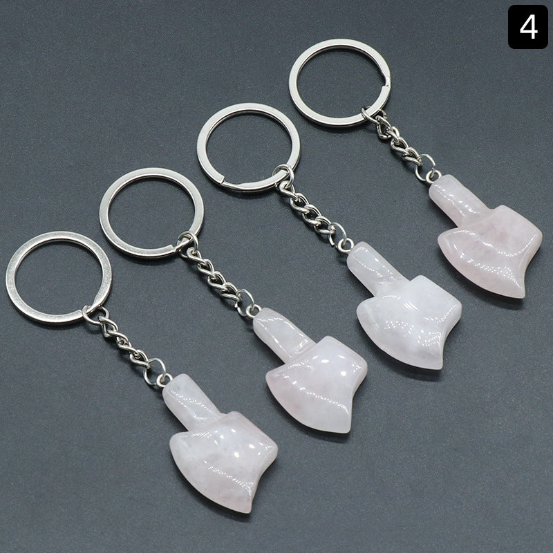 Crystal Ax Key Chain