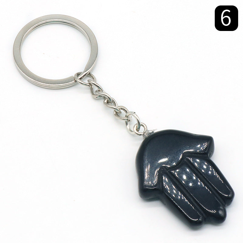 Crystal Hamsa Key Chain