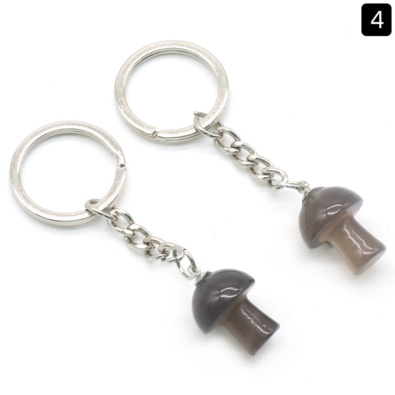 Crystal Mushroom Key Chain