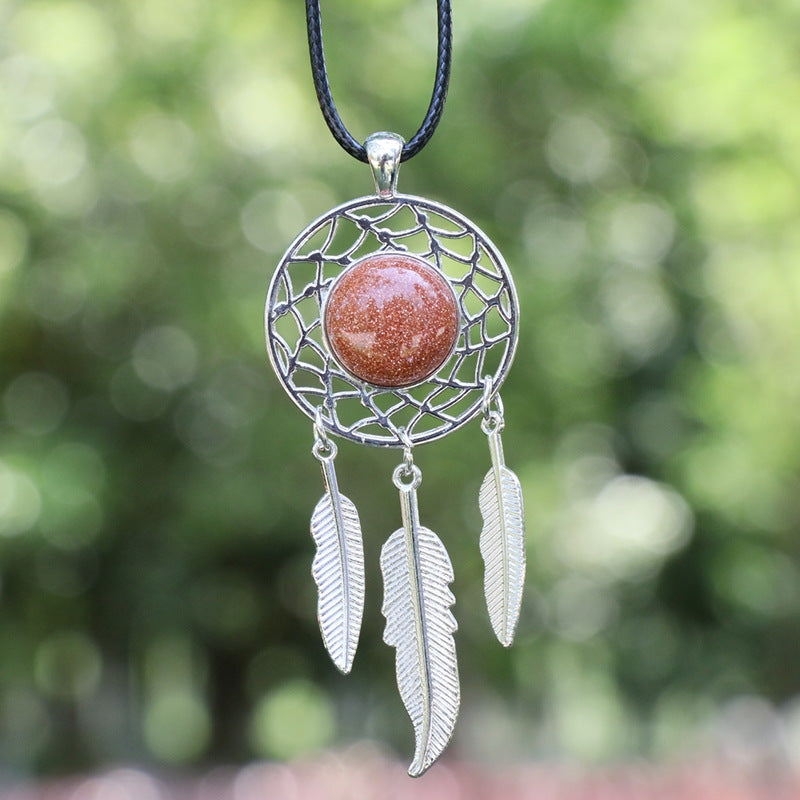 Crystal Dream Catcher Pendant