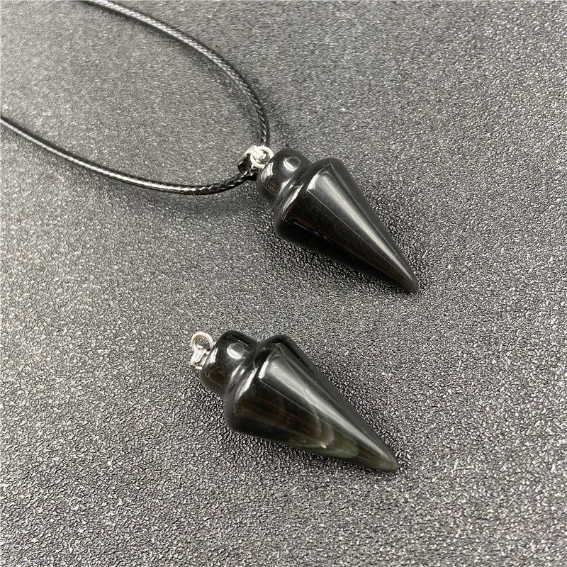 Crystal Conical Pendant