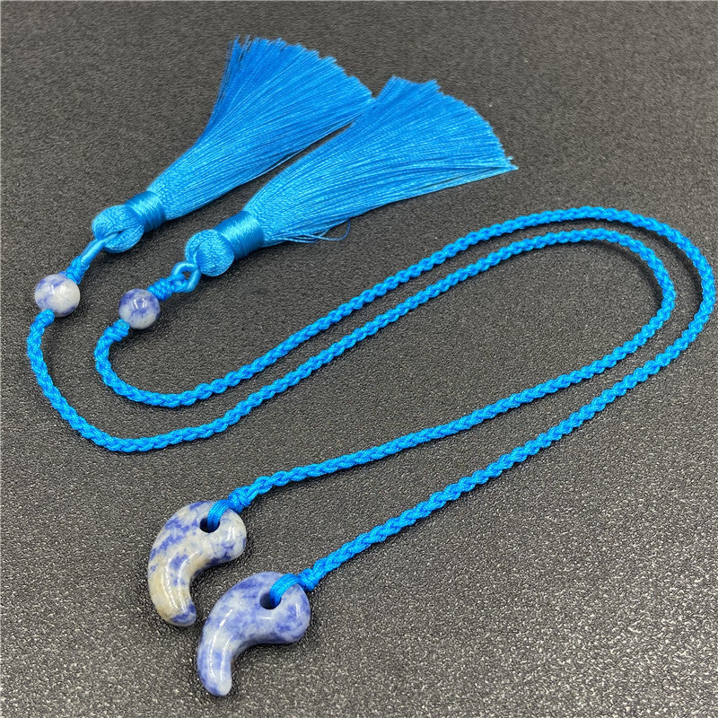 Magatama Stone Crystal Bookmark