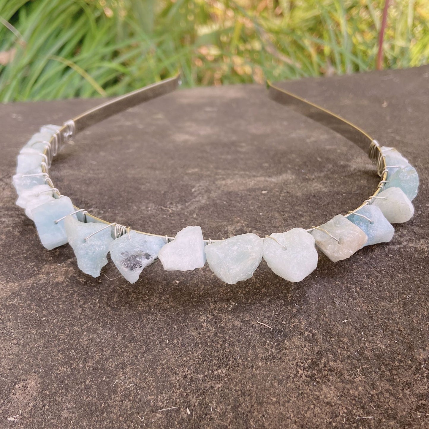 Crystal Raw Teeth Crown Headband