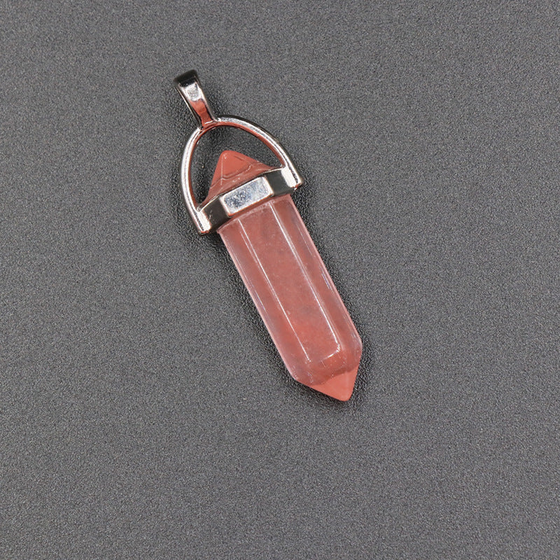 Crystal Double Point Pendant