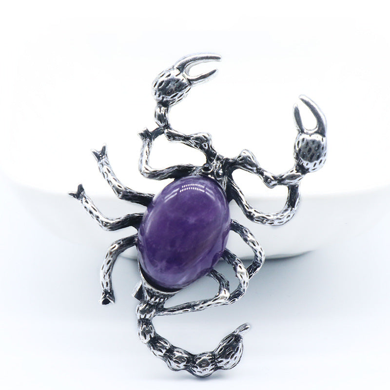 Crystal Scorpion Brooch & Pendant