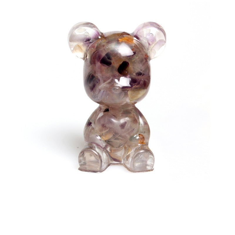 Resin Heart Bear