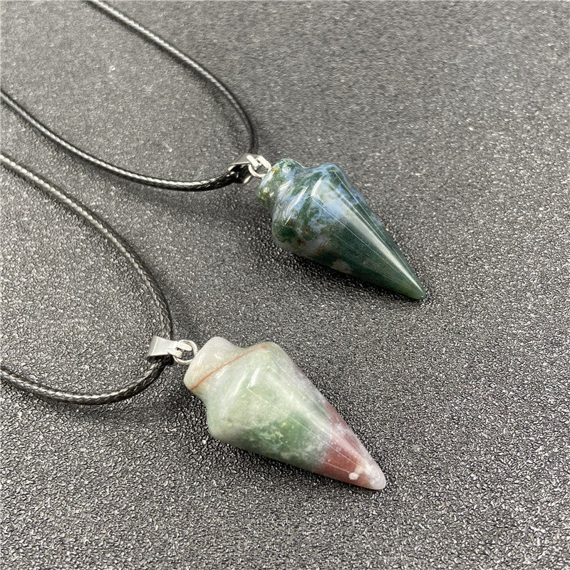 Crystal Conical Pendant