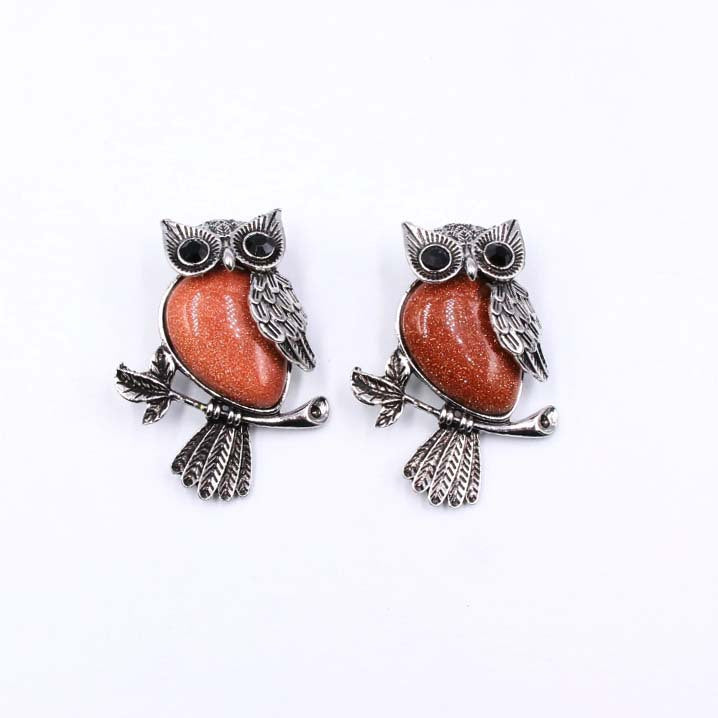 Crystal Owl Brooch & Necklace